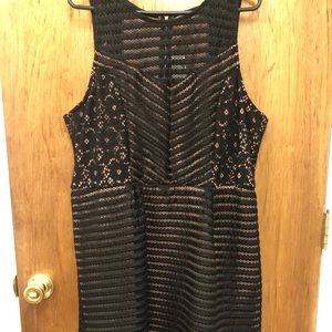 Maurice’s, rose gold and black dress